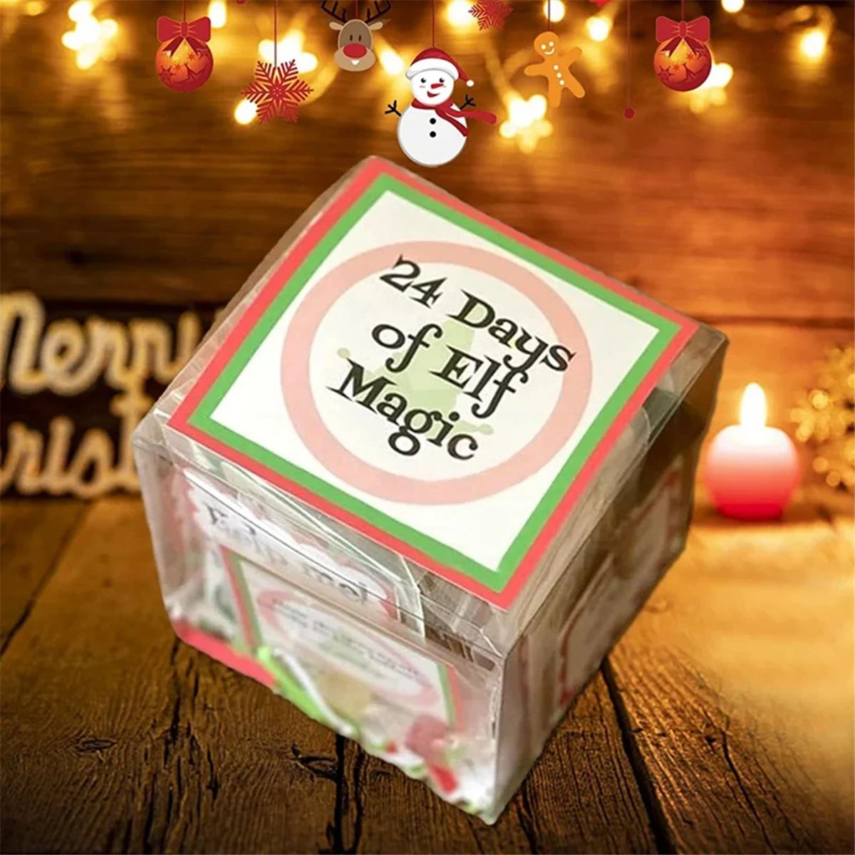 Kit mágico de elfo 30 días de Navidad, actividades divertidas de elfo, accesorios de elfo, kit de Navidad de elfo, Navidad divertida con cuenta regresiva