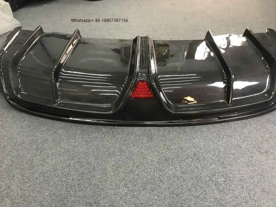 

CMST Style Carbon Fiber Rear Diffuser forTesla Model X Rear Bumper bumper splitter perfect fitment
