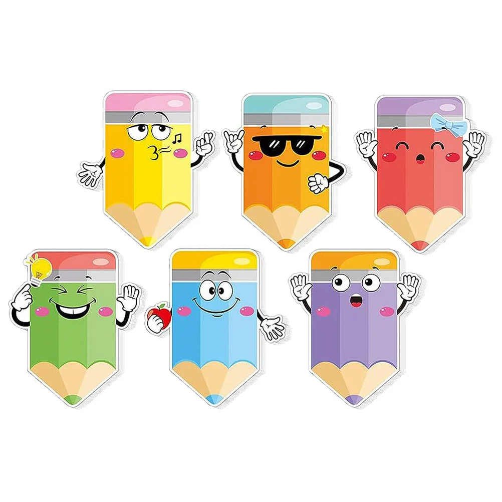 6 Books Notebook Cartoon Office Custom Notepad Memo Pads 10x9x1cm Paper Self-adhesive Sticker