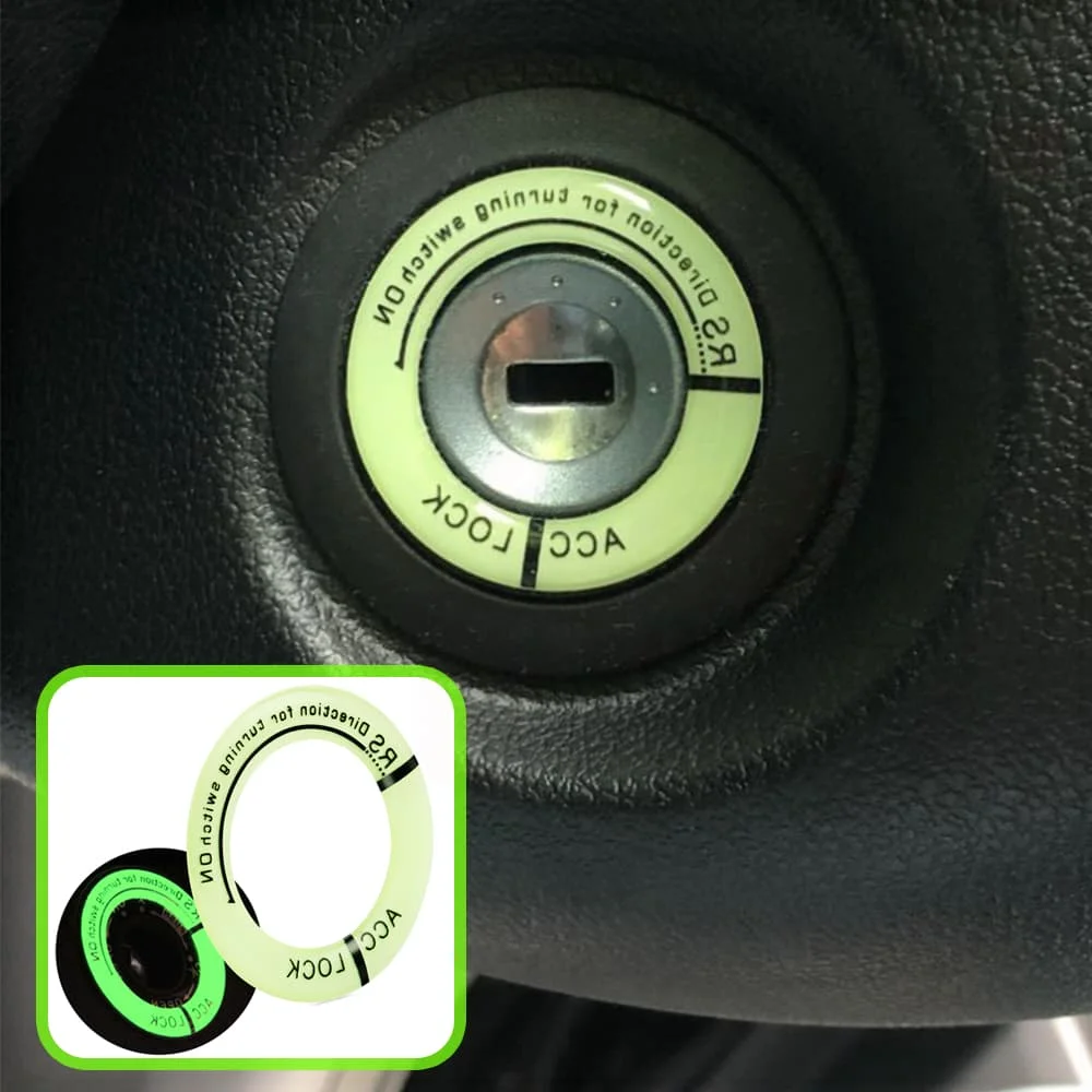 

Car Key Ring Sticker Luminous Ignition Switch Cover for Hyundai Elantra Tucson i40 i20 i10 iX35 iX45 Creta Santa fe H-1