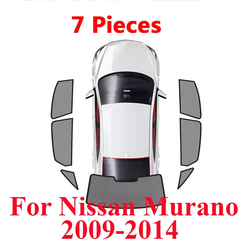 For Nissan Murano Z51 2009-2014 Car Magnetic Side Window SunShades Shield Mesh Shade Blind Car Window Curtian Car Accessories