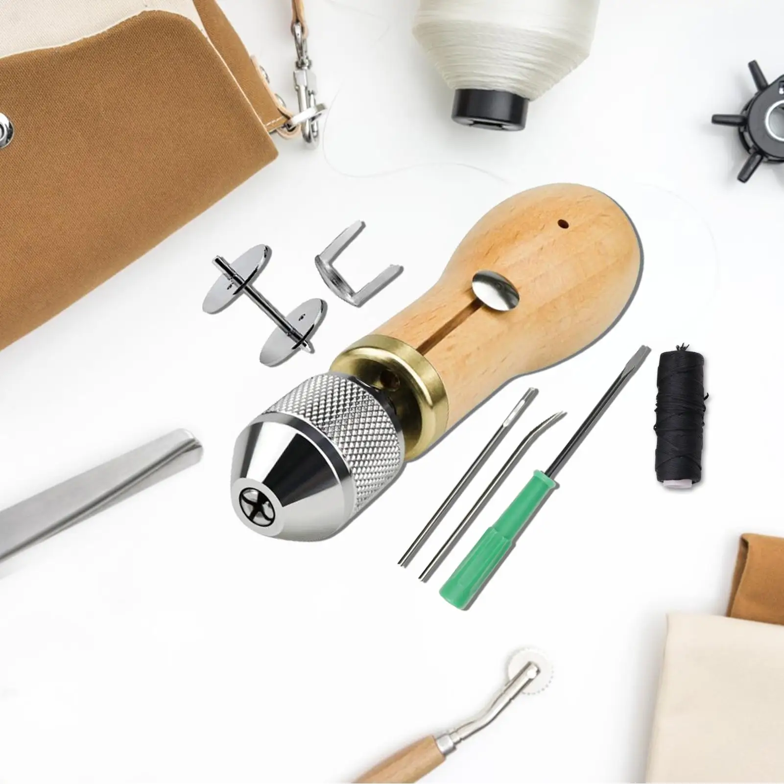 革細工ツールキット 家具修理針用品 縫製クラフト針 初心者向 - Beginner Leatherwork Kit のレビューと価格
