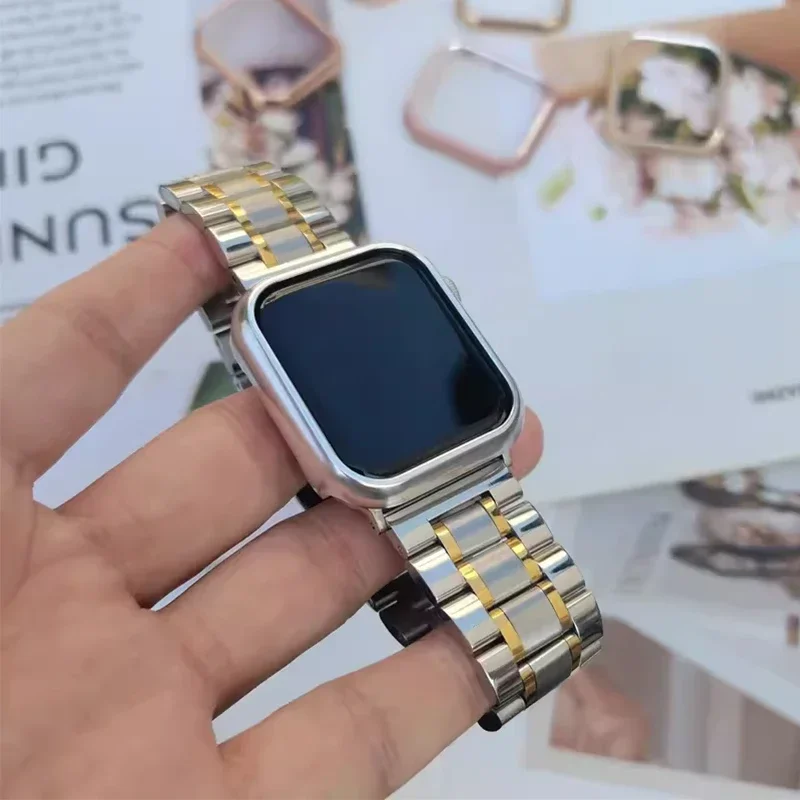 Aluminium Cover for Apple Watch Case 49mm 41mm 45mm Bumper Frame Protector IWatch Series 9 8 7 6 Se 4 3 Ultra 2 40mm 42mm 44mm