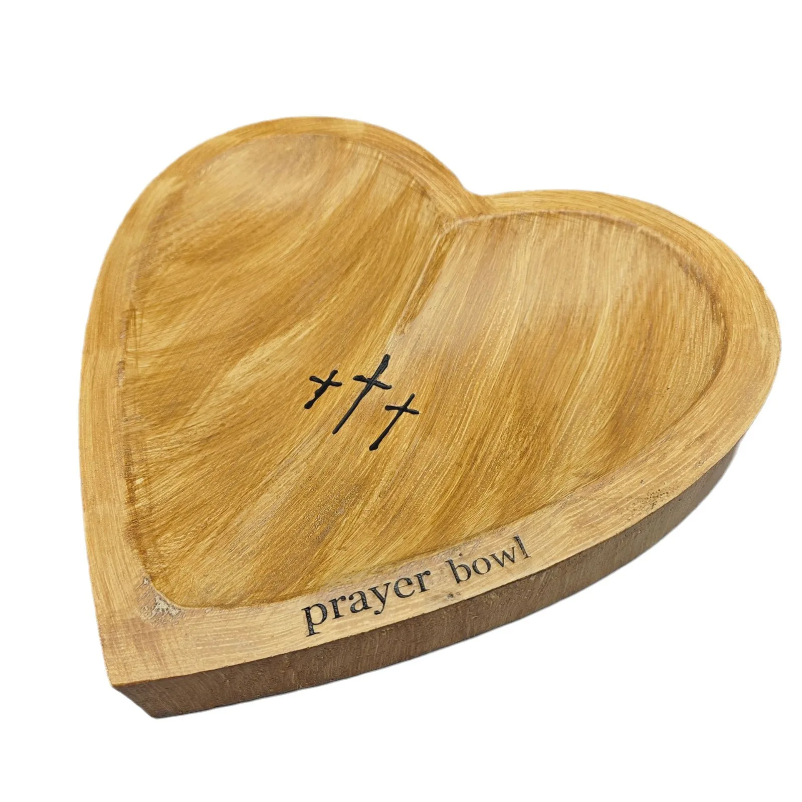 Handmade Prayer Bowl‌ - Resin Heart Shaped for Gratitude & Meditation