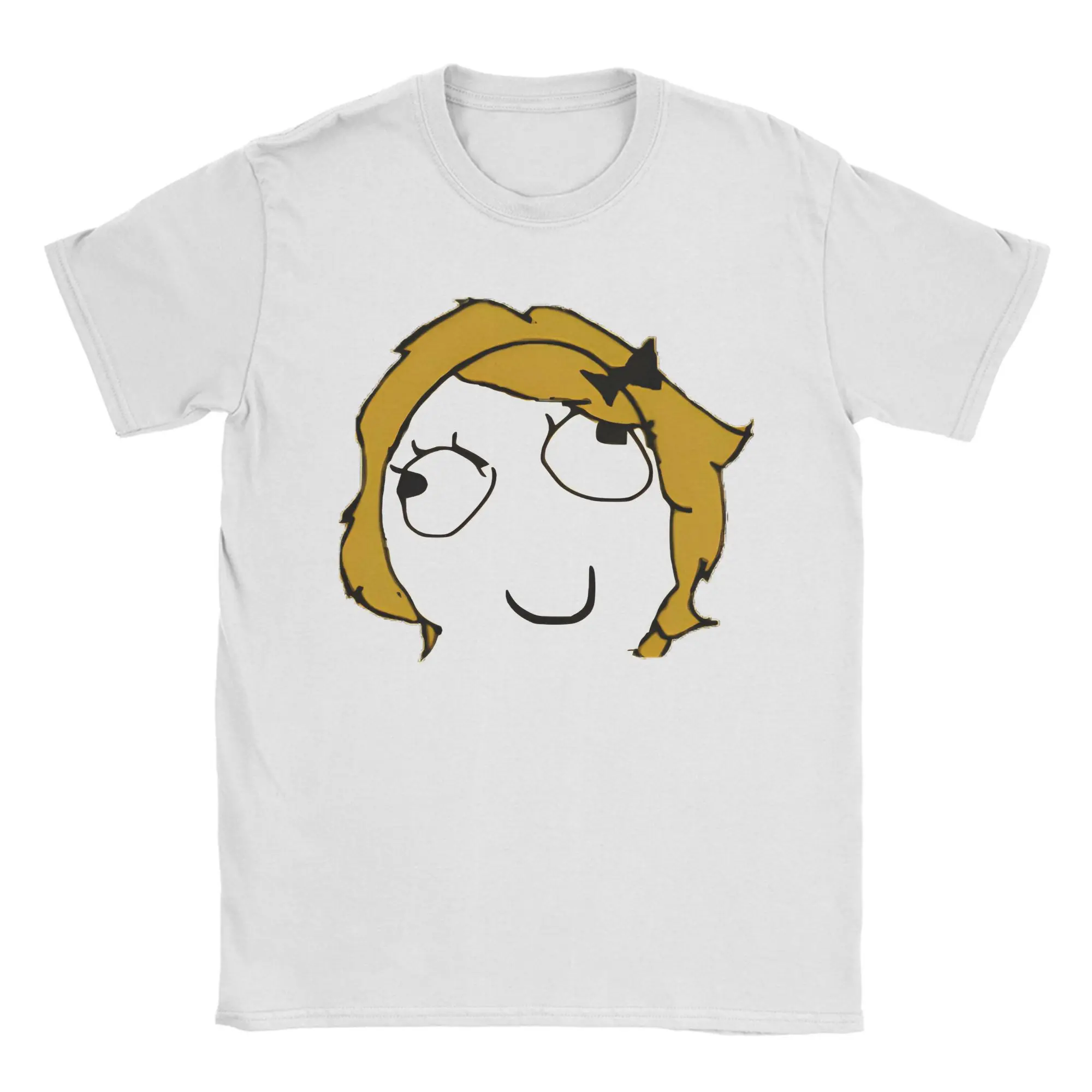 Derpina Rage Guy Funny T-Shirt Men  Awesome 100% Cotton Tees Round Collar Short Sleeve T Shirts Party Tops