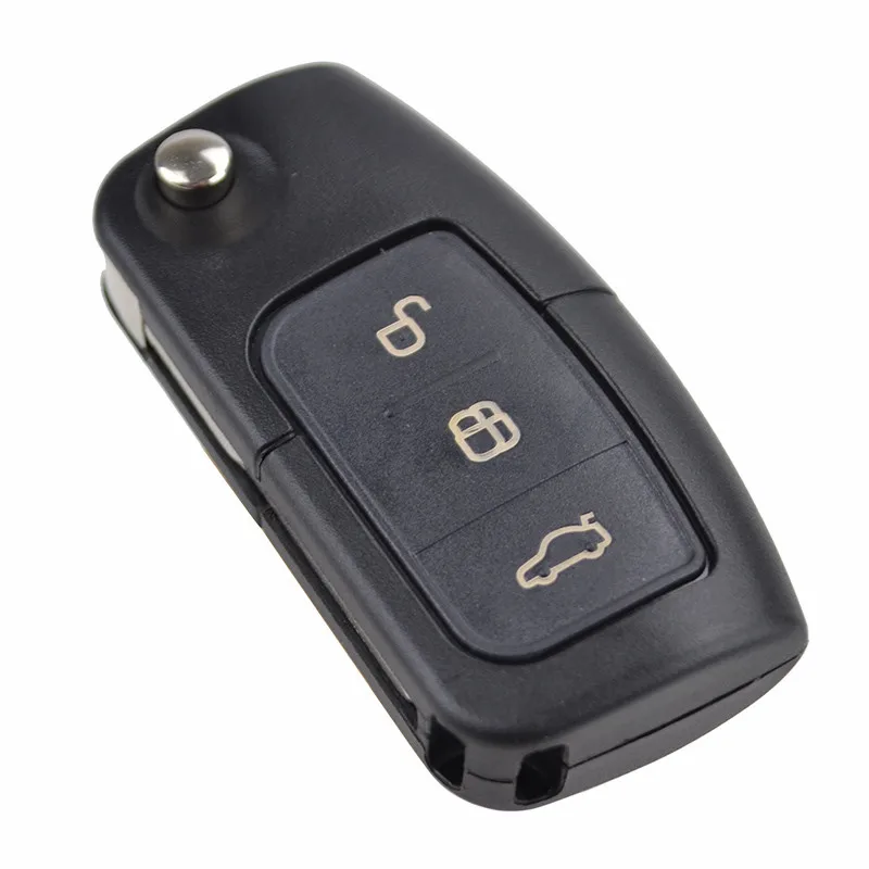 Car Uncut Case Folding Flip Remote Key Shell 3 Button Case For Ford Fiesta Focus Ka Mondeo C-Max S-Max Eco Galaxy Case