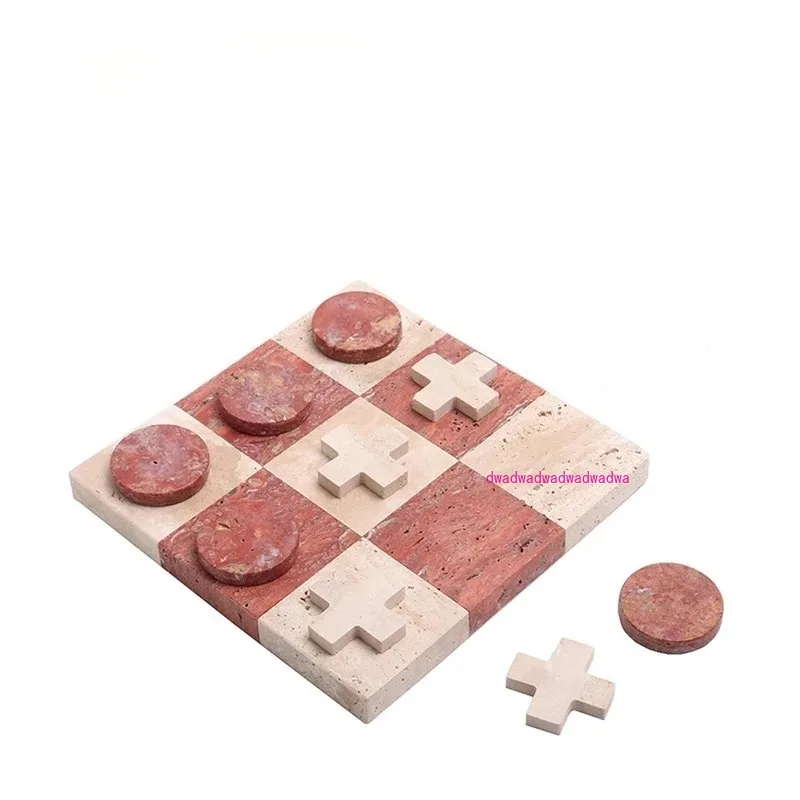 

Marble crystal chessboard decoration