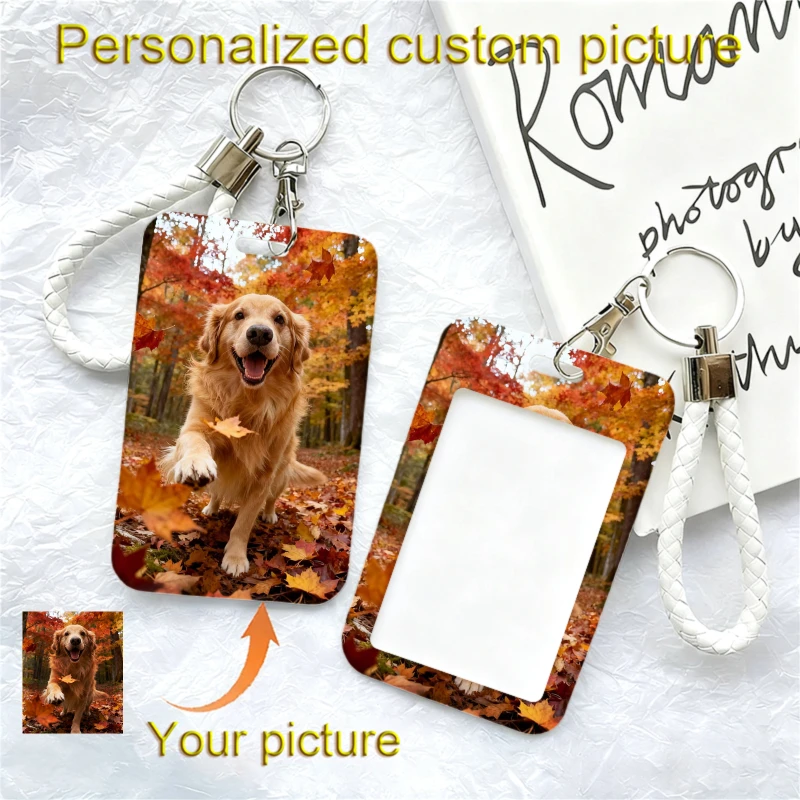 

DIY Transparent Acrylic puppy Photo Card Holder Card holder for bank and credit cards ID card keyring Card holder kawaii Case