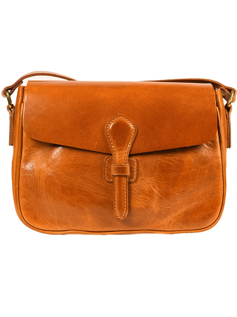 Simple vintage high quality vegetable tanned cowhide men's shoulder bag outdoor travel luxury genuine leather crossbody bag