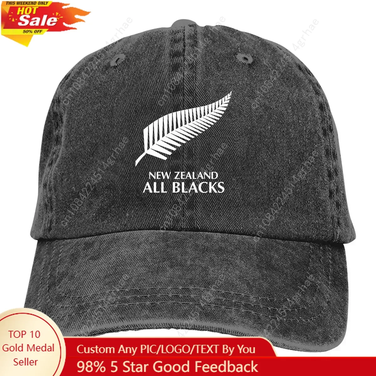 

Summer Cap Sun Visor Unique Hip Hop Caps New Zealand All Blacks Cowboy Hat Peaked Hats