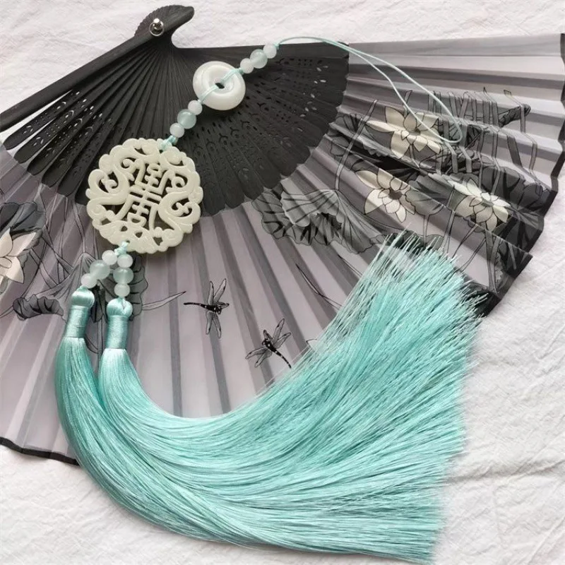 Hanfu Jade Tassel Pingente Acessórios, Estilo Chinês, Vestido Antigo, Desgaste Da Cintura, Decorações Penduradas, Chaveiro, Presentes De Decoração De Casa