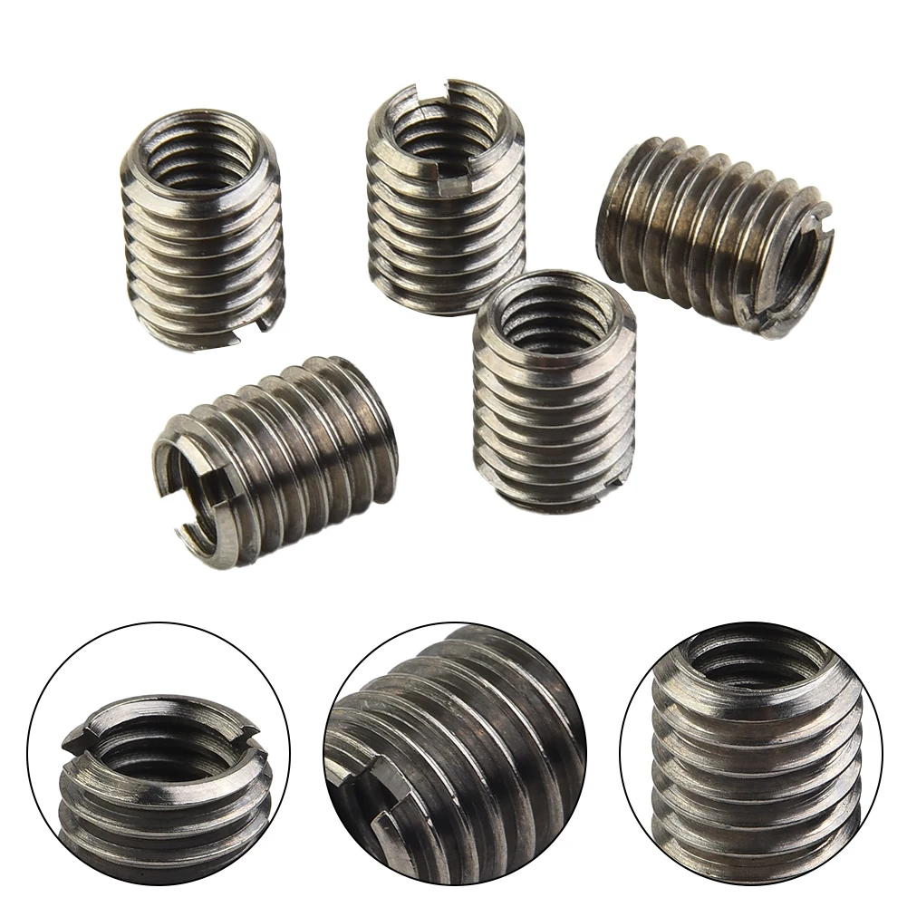 Thread Adapters Thread Reducer Useful Tool 5 Pcs Accessories M8 To M6 Replacements Stainless Steel Industrial Practical