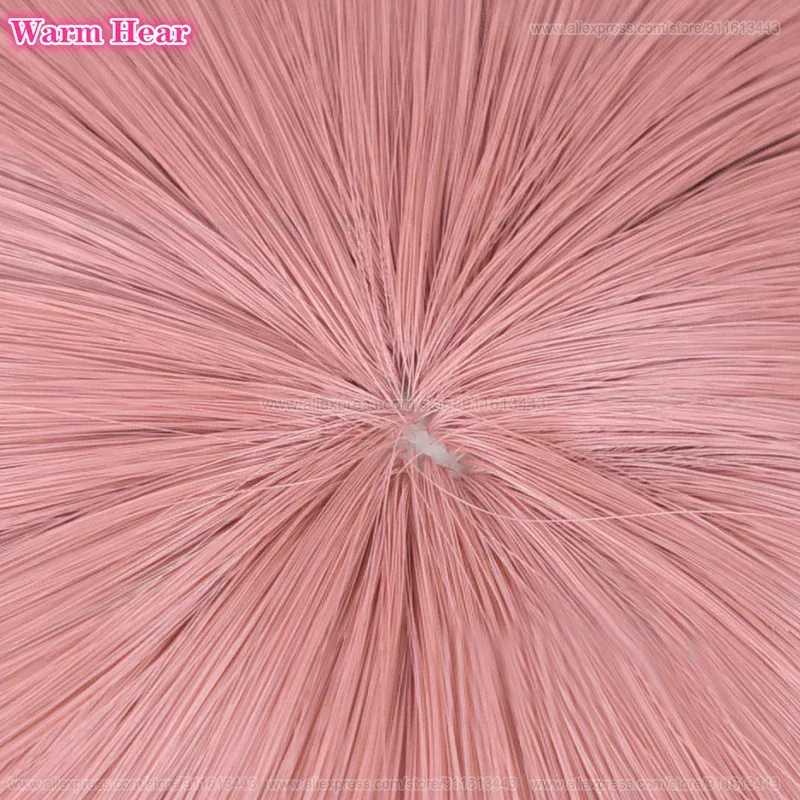 Nakano Miku Cosplay Anime COS 58cm Dark Pink Heat Resistant Hair Wigs +Wig Cap view 6