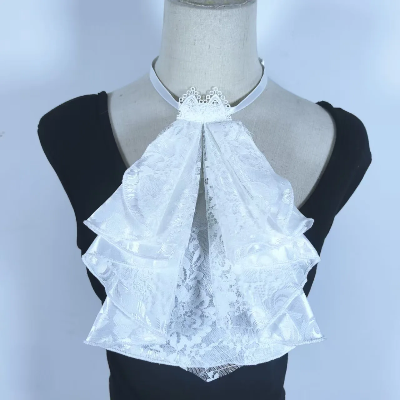 Retro Court Lace Decoration Multi-layered Stage Performance Accessories Adjustable Size Fake Collar with Independent Packaging