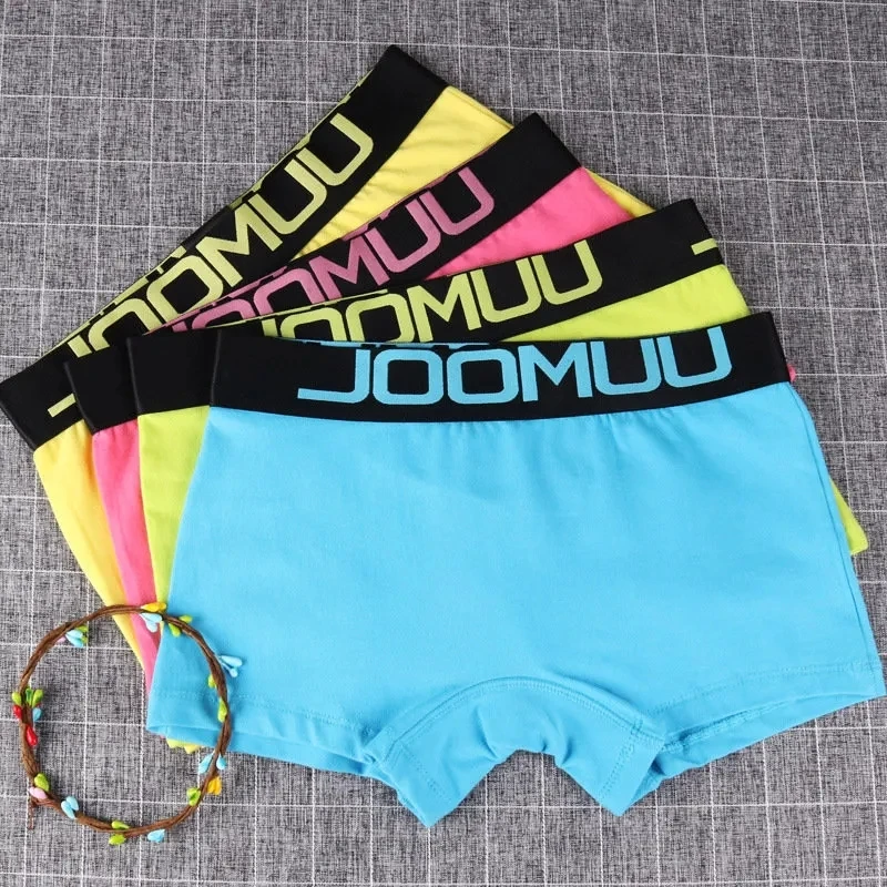 3pcs/Lot Solid Women\'s Cotton Panties Boxer Underwear Ladies Breathable Letter Belt Briefs Sexy Sports Female Knickers Boyshorts