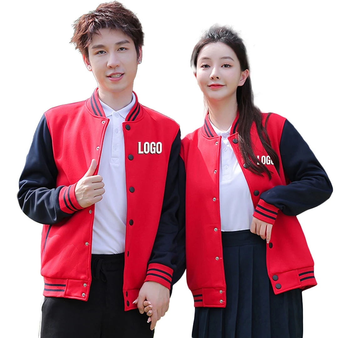 

Мужская бейсбольная куртка на пуговицах с длинным рукавом, индивидуальный принт, вышивка логотипа, пальто в студенческом стиле, теплая удобная верхняя одежда унисекс