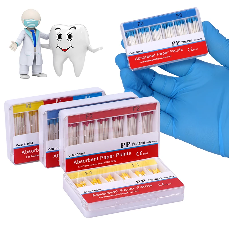 

Dental Absorbent Paper Points F1F2F3 Dental Root Cancel Files Endodontics Cotton Fiber Tips Dentist Product Materials Tools