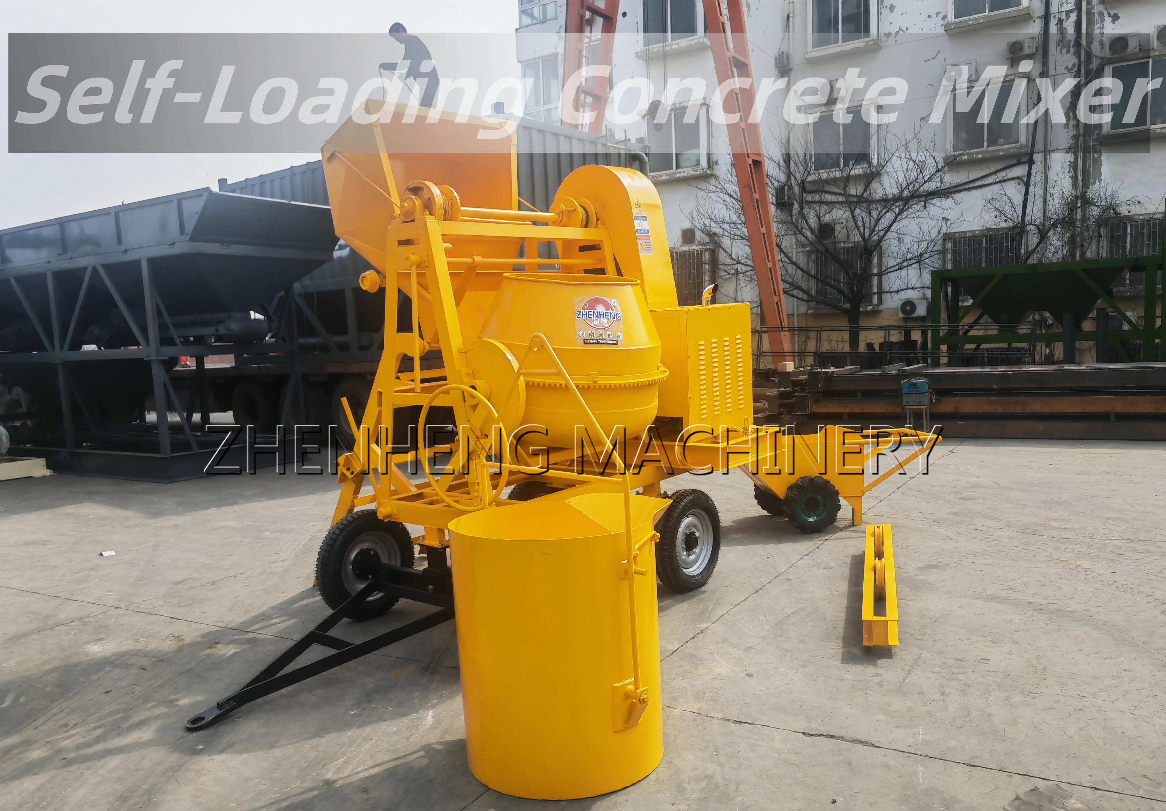 Robuster Mini-Betonmischer, tragbarer Mini-Betonmischer, Rolle, zwei drei, vier Räder, solide Motorelektronik