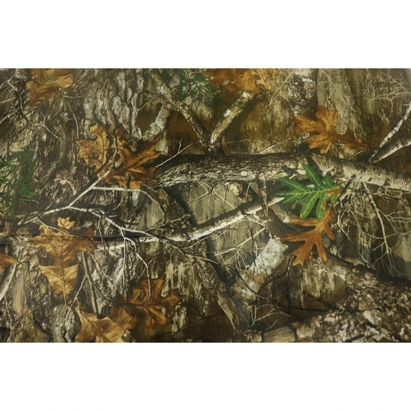 300D 600D البوليستر أكسفورد شجرة حقيقية بيونيك التمويه النسيج واقية من الشمس طلاء أسود الحرارة UV حماية القماش المظلة خيمة DIY بها بنفسك