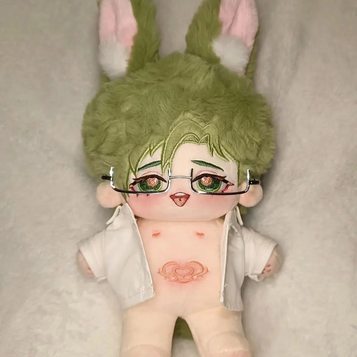 Game Nu: Carnival Olivine Animal Ear Cosplay Soft Plush Doll Body Dress Up Cotton Stuffed Toys Dolls 20cm Anime Birthday Gift