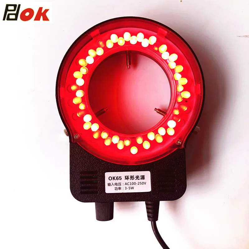 Microscopio ajustable de Color, lámpara de anillo LED, iluminación de ángulo bajo, fuente de luz LED en forma de anillo para visión de máquina y microscopio