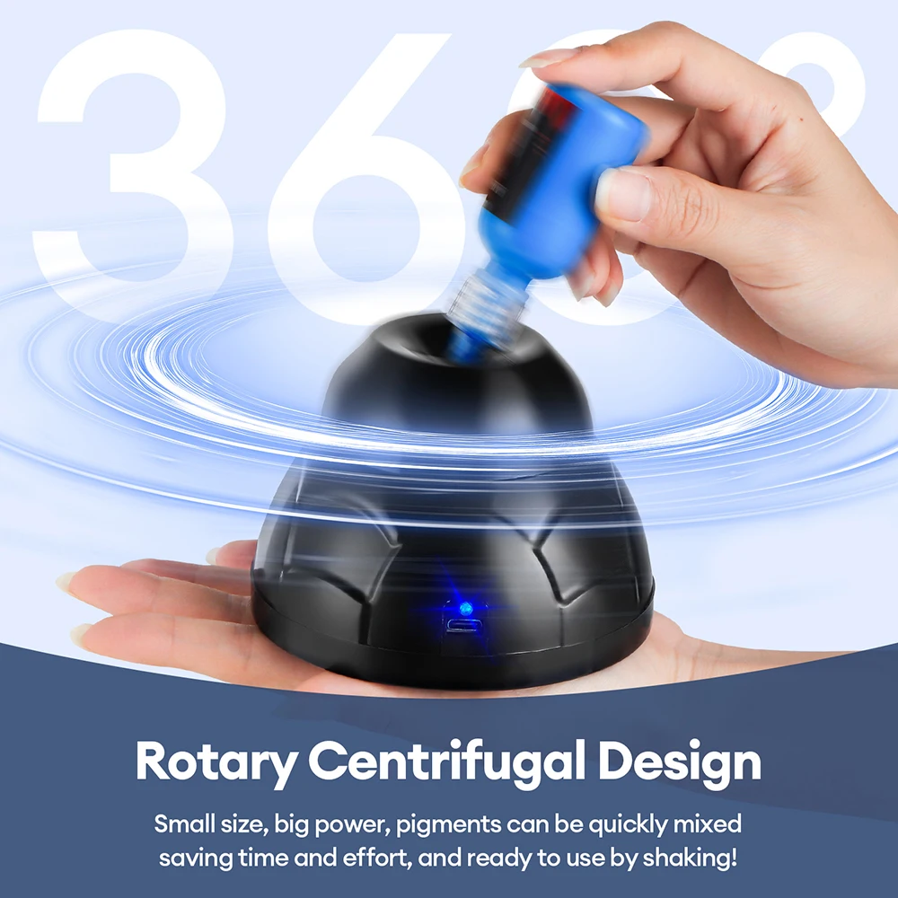 Nagellak Pigment Airbrush Verf Inkt Shaker 5200 RPM Hoge Frequentie Trillingen Schudden Mixer Vloeistof Anti-Caking Vortex Mixer