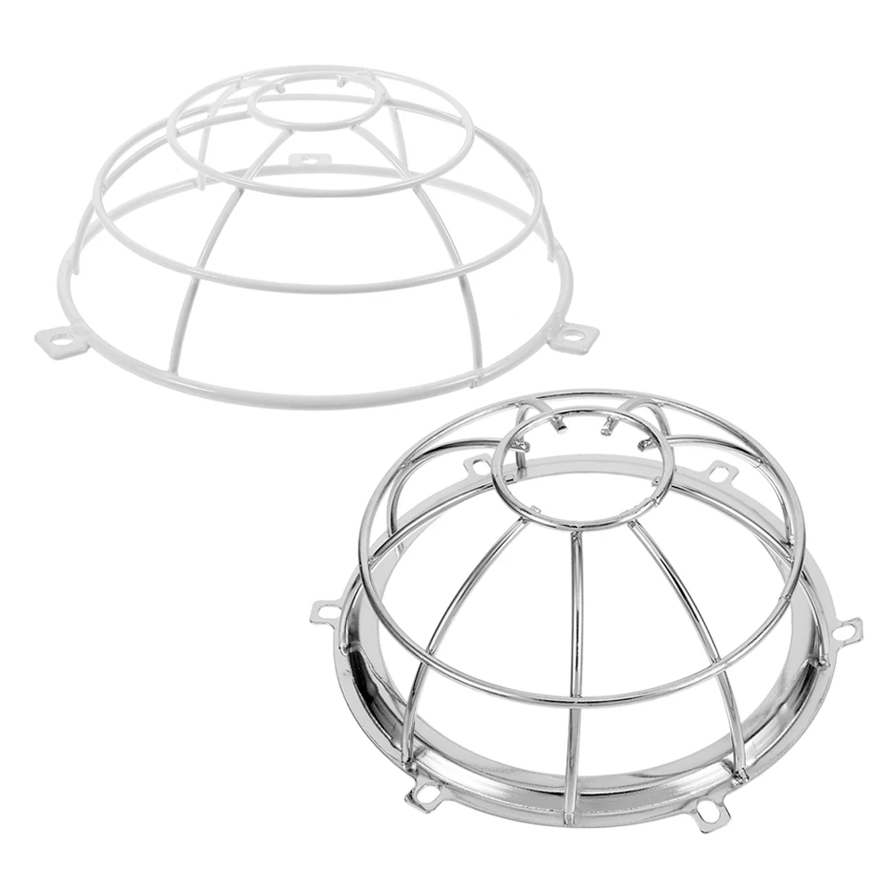 2pcs Fire Sprinkler Head Cover Smoke Guard Metal Sensor Covers Stainless Steel Dust Proof Easy Install