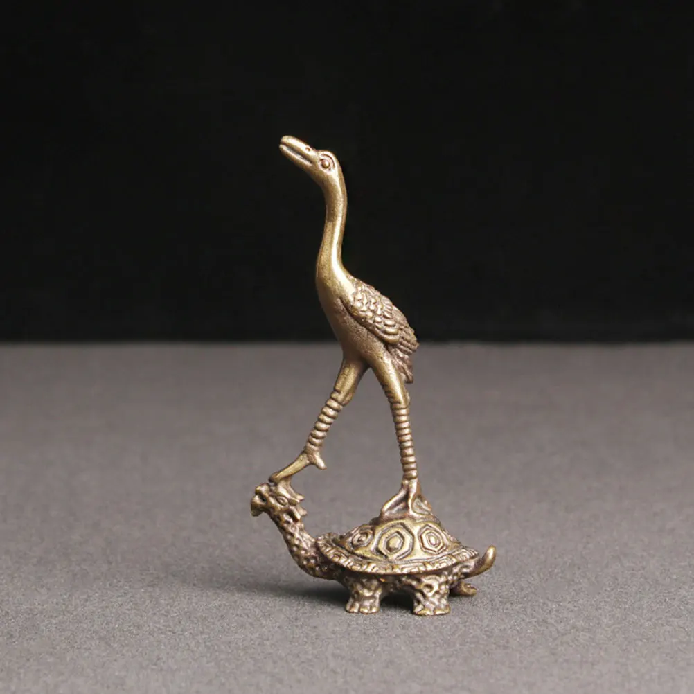 

Brass Turtle Statue Brass Animal Decor Retro Small Desktop Decor For Home Office Indoor Cabinet Ornament Exquisite Animal