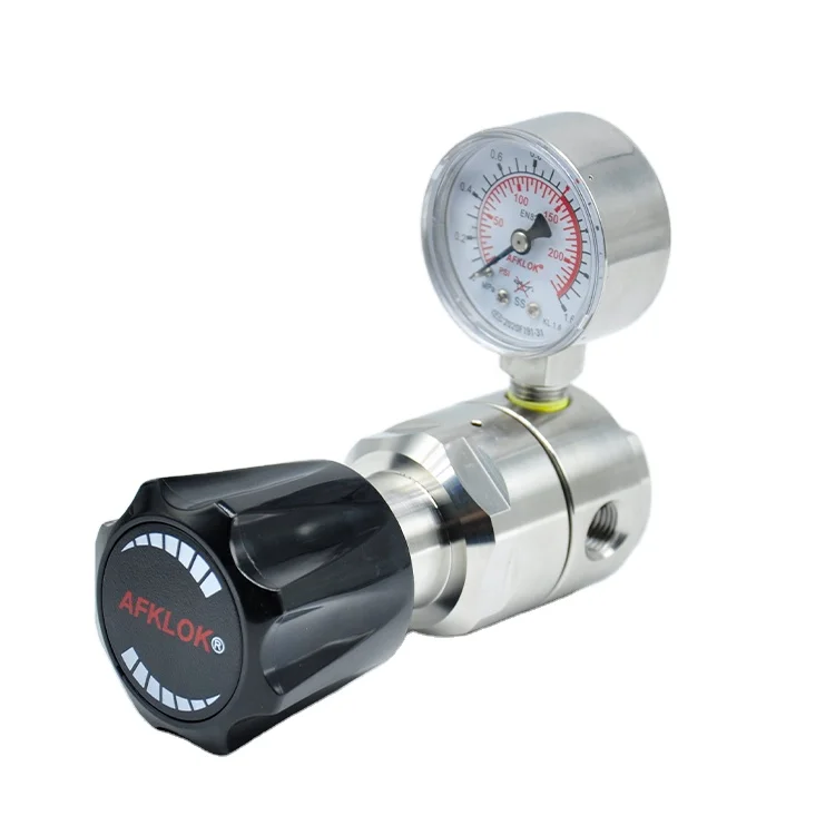 

CE Heavy Duty Single Stage 2 Gauges Oxygen LPG Gas Regulator 300psi and 1.6MPa Stainless Steel Pipe Line Regulator