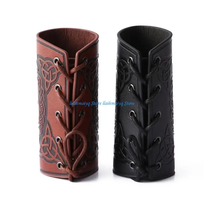 573B الرجال في العصور الوسطى تأثيري فارس القفاز قابل للتعديل الذاتي التعادل هول معصمه خمر