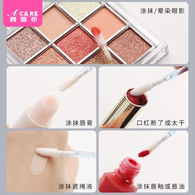 Lippenpinsel/Einweg-A1-einfach zu verwendender Smudge-Make-up-Glanz-Lippenstift, Lippenstift, kompakt, tragbar, Mini-Mund