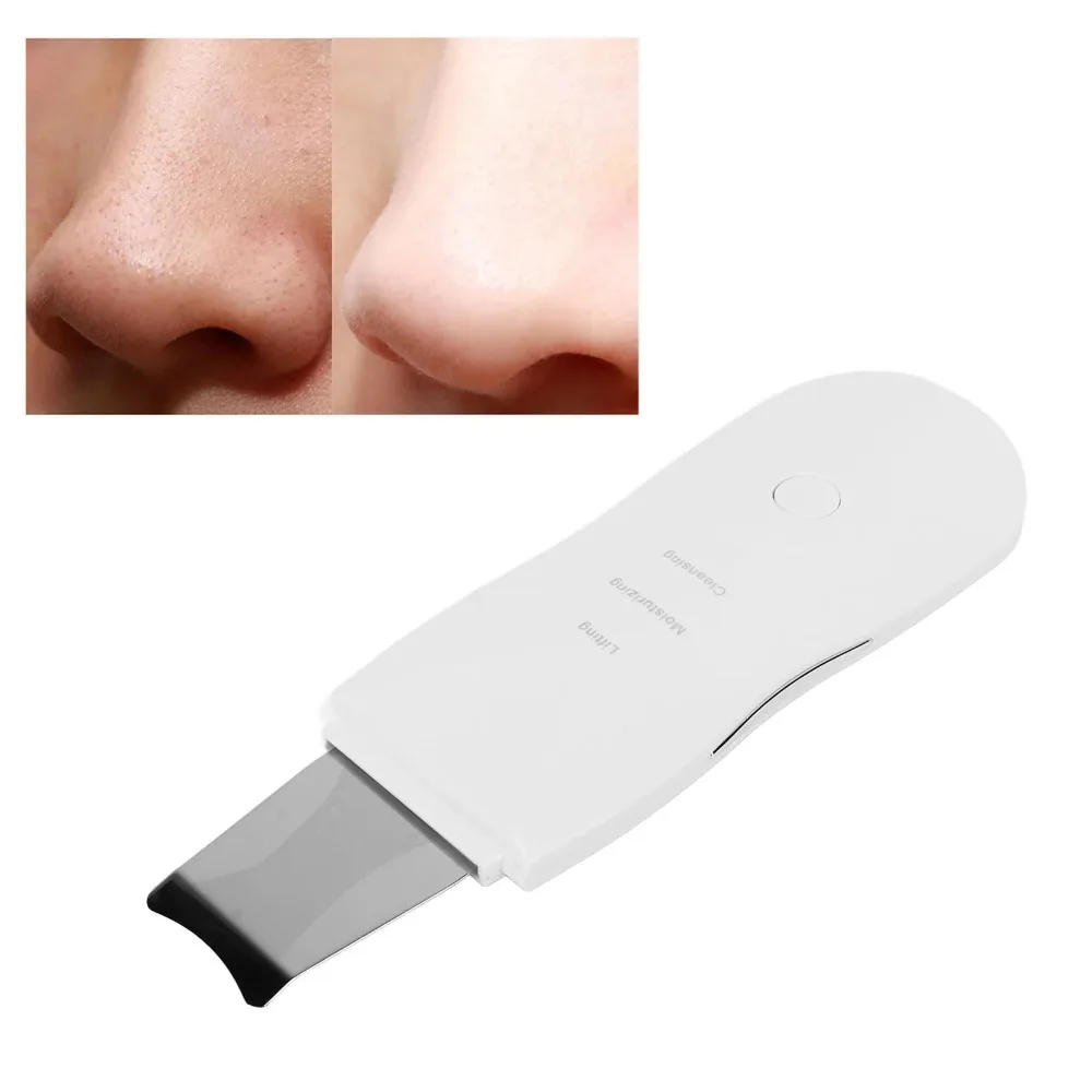 

Face Skin Scrubber Spatula Blackhead Clean Tool 3 Modes High Frequency Vibration Pore Deep Cleansing Gentle Exfoliation USB