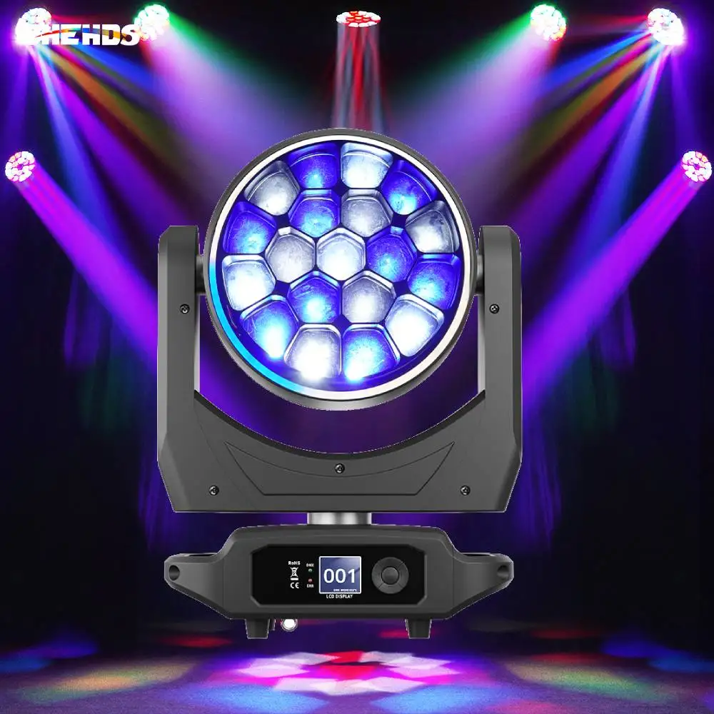 

JMS WEBB LED 19x40W RGBW 4in1 Zoom&Beam&Wash Bees Eyes Light With Ring Effect for DJ Party Disco Music Concert Performance