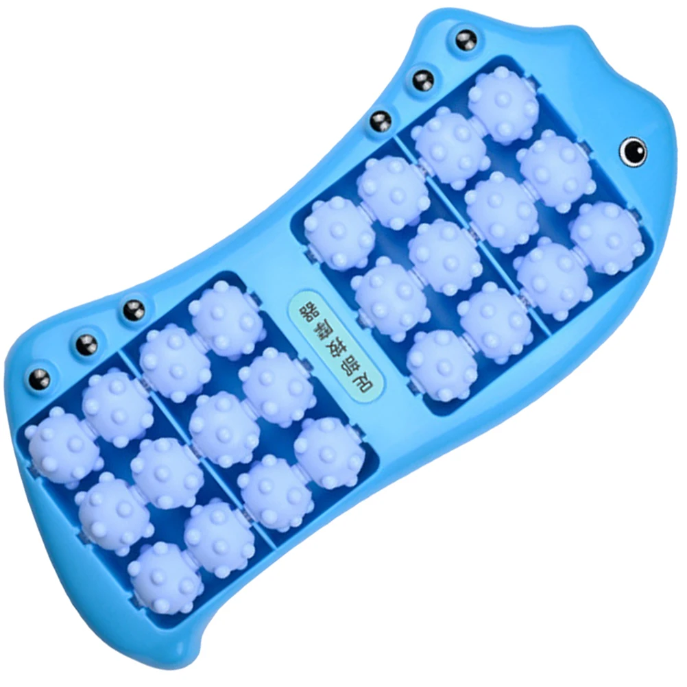 

Compact Foot Leg Roller Massager Lightweight Plastic Handheld Muscle Relaxation Device for Feet Calf Back Pain Relief Portable