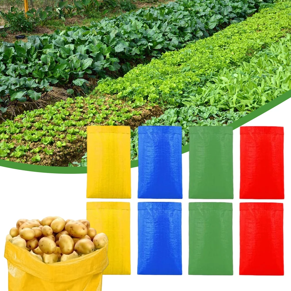 

8pcs Potato Bags 60*100cm Potato Sack Race Bags Large Size Game Race Bag For Carnival Christmas Fruit & Vegetable Tools Storage