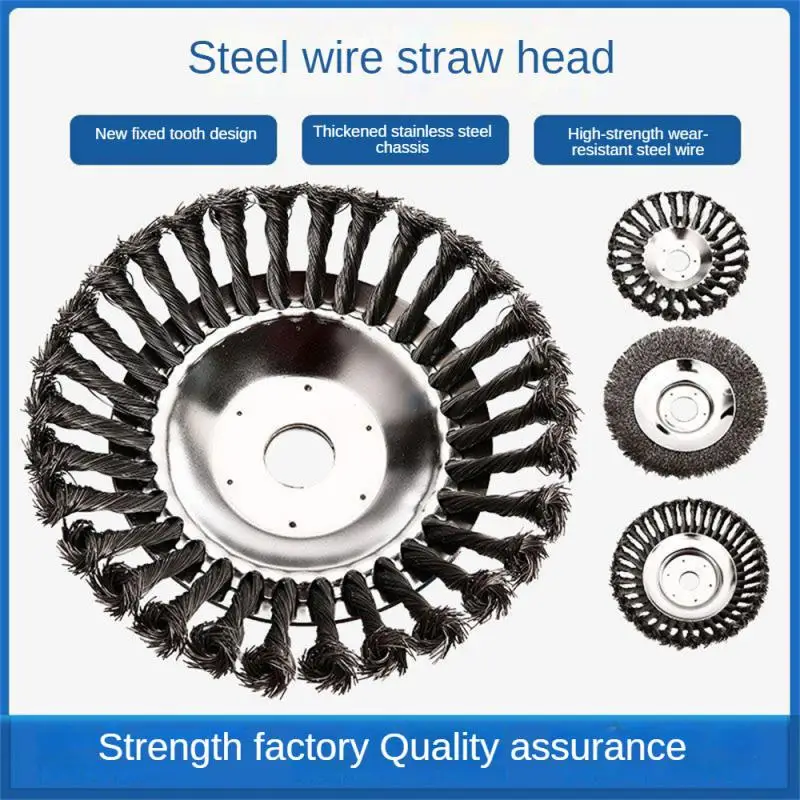 

Обновленная головка для кустореза травы, 6/8 дюйма, Универсальная головка для газонокосилки, головка для триммера травы, колесная щетка из стальной проволоки, диск, головки для садового триммера