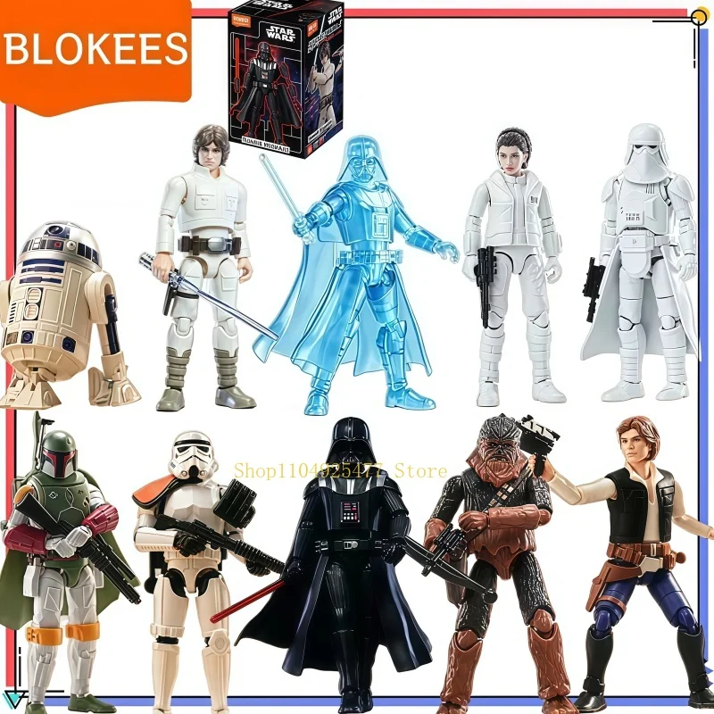 Blokees Building Block Assembly Star Wars Galaxy V2 Poseable Kits Darth Vader Movie Figure Movable Action Toy Collectible Gift