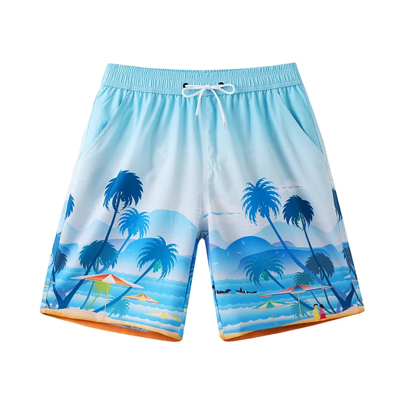 

Men's Beach Pants Sports Holiday Pants Loose Design Surfing Quick Drying Lined Swimming Trunks