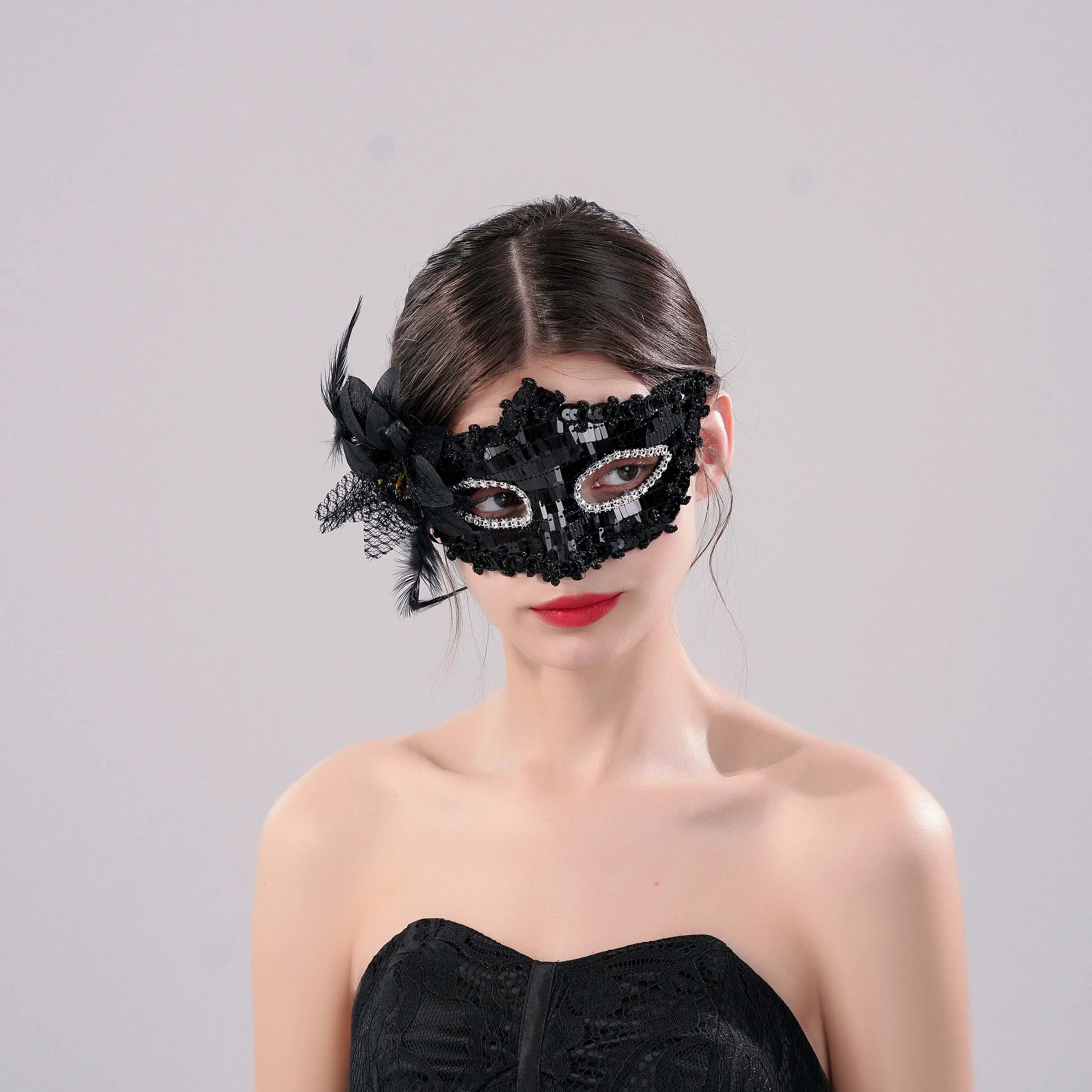 Itacazzo Decorative Props Mysterious & Sexy Ladies\' Masquerade Ball Decorative Mask