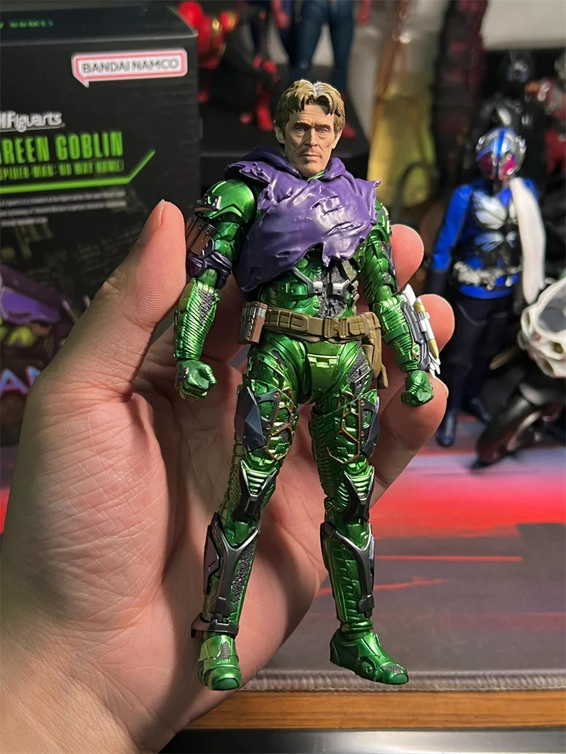 In Stock Bandai Original Box Green Goblin Spider Man Action Figure Collectible Model Toy Figura Gifts