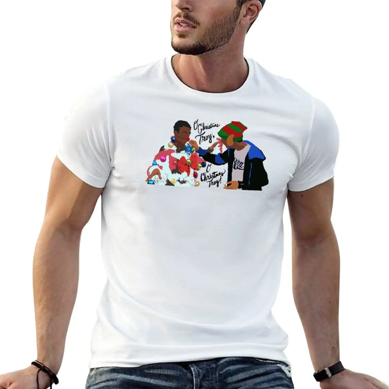 

O Christmas Troy T-Shirt g man t shirts for men man graphic t shirt cotton t shirt man T-Shirt