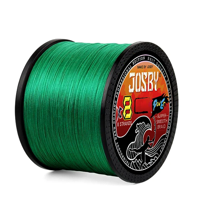 JOSBY 8 Strands Abrasion Resistant Braided Fishing Line 100M 300M 500M 1000M Max Drag 80lb Pe Multifilament Carp Wire Pesca