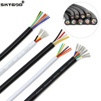 2/5/10m UL2464 PVC Wire 30 28 26 24 22 20 18 16 14AWG Multi-Core 2 3 4 5 6 7 8 9 10 Cores Channel Audio Power Cable Copper Wires