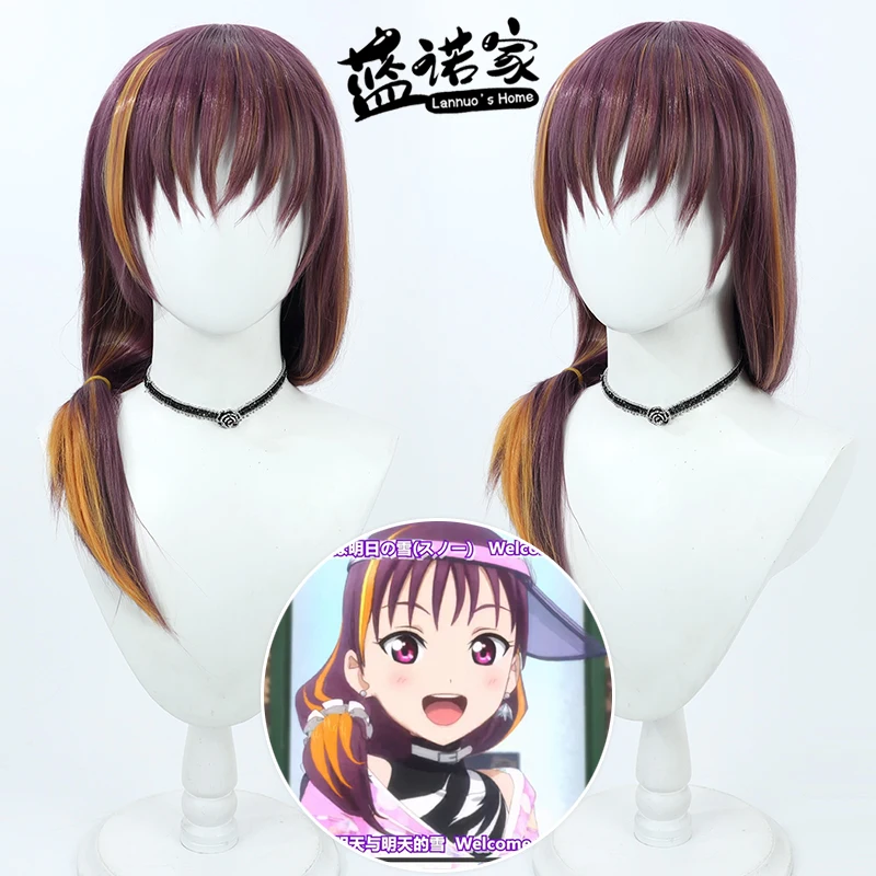 

Anime LoveLive Sunshine Ria Kazuno Cos Cosplay Wig Halloween Carnival Party Props Synthetic Hair Heat Resistant Fiber + Wig Cap