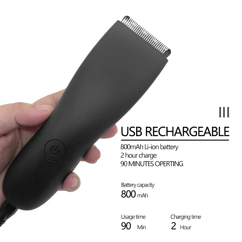 Триммер для волос на теле, бритва для мужчин, триммер с шариками для паха, лобка, сменное керамическое лезвие, грумер, электрическая бритва, водостойкая клипса