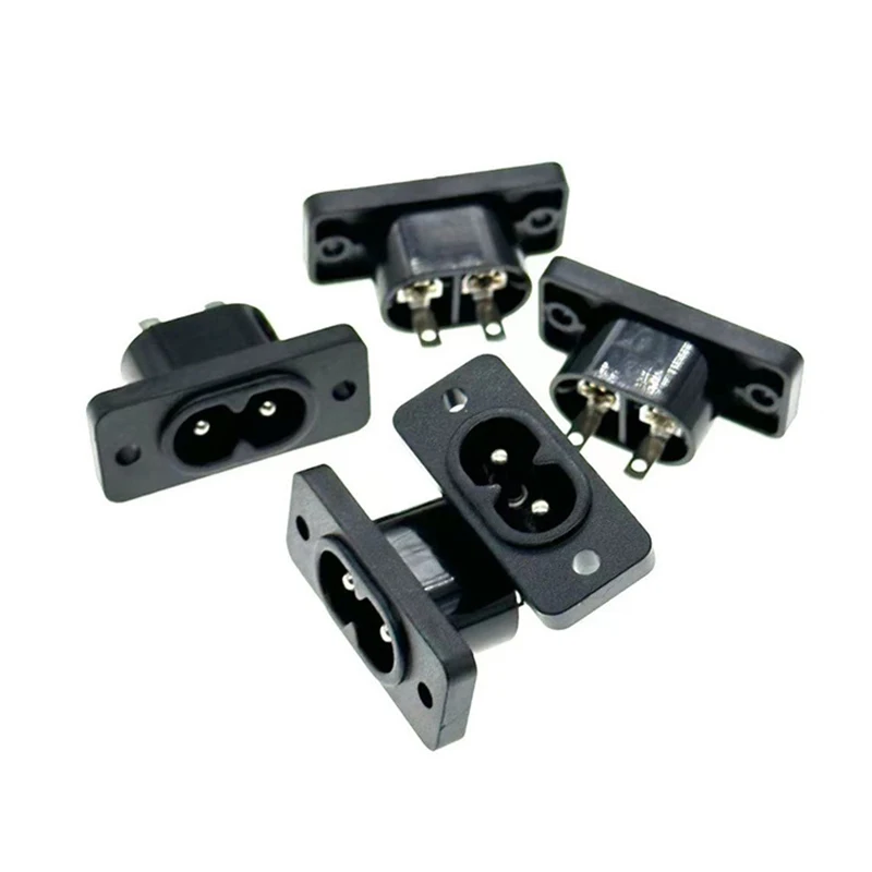 C8 male power socket C7 female plug power outlet embedded electric connector connector AC 2.5A 5A 250v