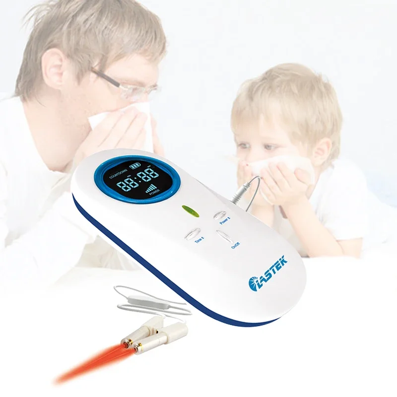 Physical Therapy Equipments Nasal Soft Laser Rhinitis Treatment Device 650nm Allergic Rhinitis Laser Device 2022