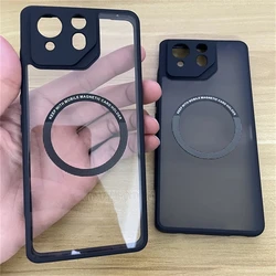 Magnetic Case For ASUS ROG Phone 9 Pro Case For MagSafe Clear Back Cover For ROG 9 9Pro Phone9 Protect Shell Shockproof Bumper