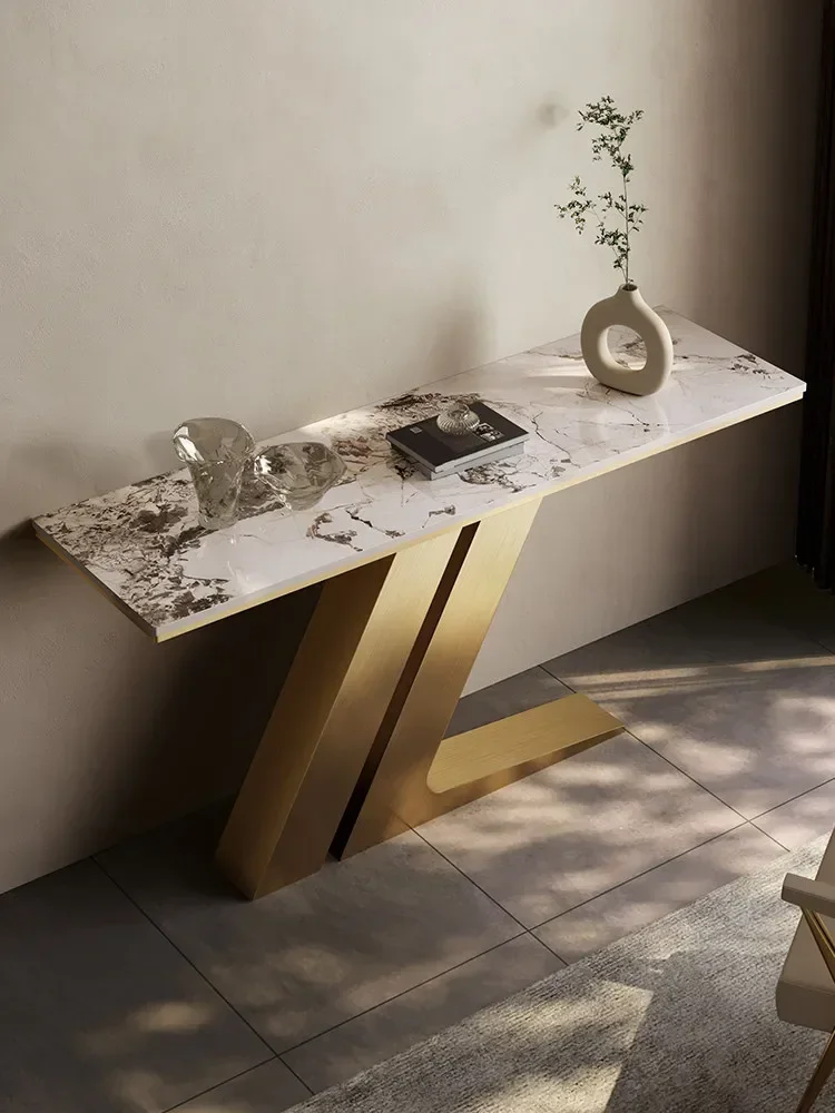 z-c6 Italian minimalist light luxury rock slab villa hotel lobby Xuanguantai Ready to ship and purchase with peace of mind