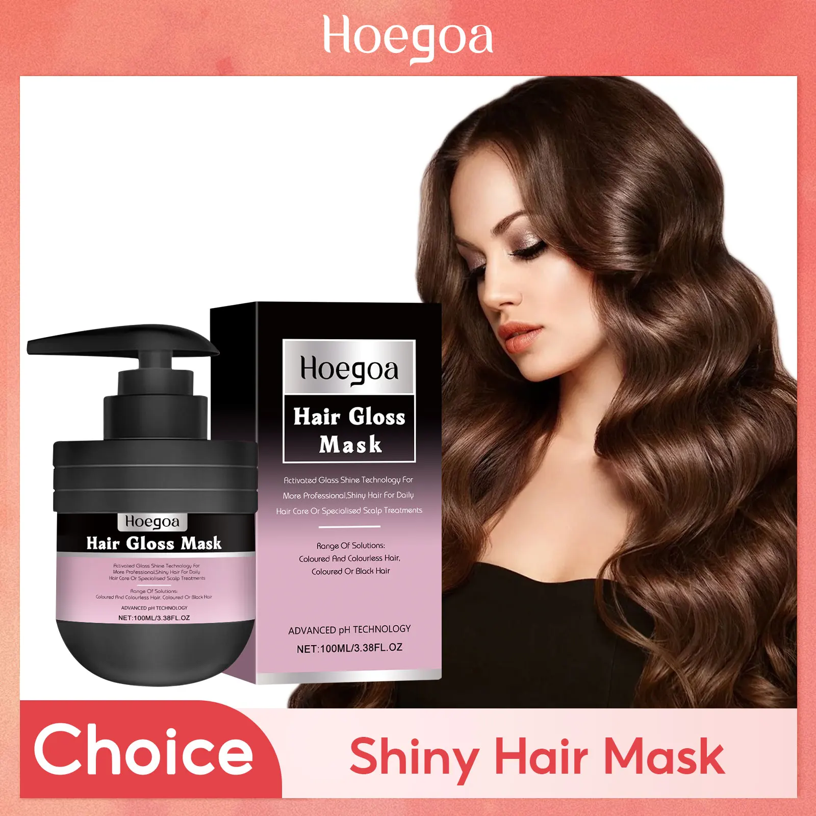 Repair Hair Mask For Frizzy Damaged Hair Care Relieve Dry Split Hair Lasting Smooth Glossy Deep Nourishing Hair Conditioner 100m